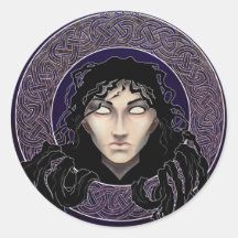 The Morrigan Round Sticker