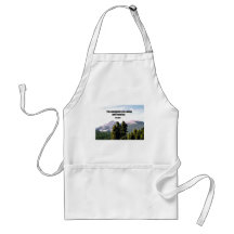 The mountains are calling and I must go. Aprons