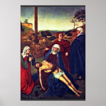 The Mourning Of Christ By Christus Petrus Poster