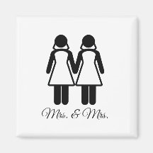 THE MRS. AND MRS. -.png Refrigerator Magnet