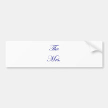 The Mrs Bumper Sticker
