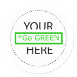 The MUSEUM Artist Series by jGibney  Go Green Sticker