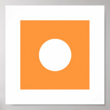 The MUSEUM Artist Series YellowPantone1495cSqCircl Print
