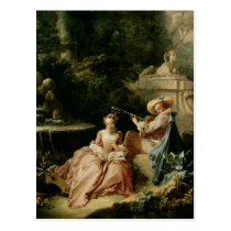 The Music Lesson, 1749 postcards
