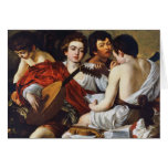 The Musicians, Caravaggio Card