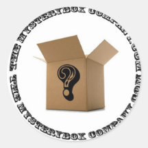 The Mystery Box Company round Sticker
