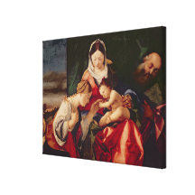 The Mystic Marriage of Saint Catherine, 1505/8 Stretched Canvas Print