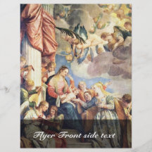 The Mystical Marriage Of St. Catherine By Veronese Personalized Flyer