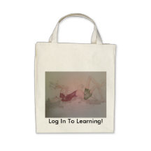 The natural student, Log In To Learning! Canvas Bag