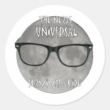 The Nerds Universal Survival Guide Round Stickers