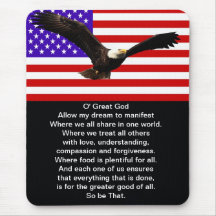 The New American Prayer Mouse Pads