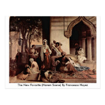 The New Favourite (Harem Scene) By Francesco Hayez Postcard