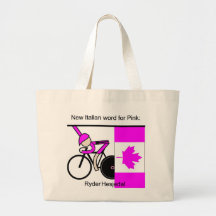 The New Italian Word for Pink. Canvas Bags
