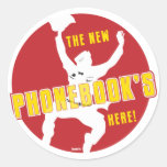 The New Phonebook's Here! Round Stickers