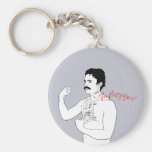 The New Pornographers Grey Boxer Key Chain