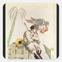 The New Robinson of St. Helena, 1815 Square Stickers