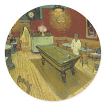 The Night Café Round Stickers