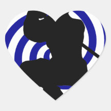 THE NINJA MOVES HEART STICKER