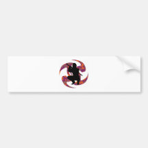 THE NINJA STAR BUMPER STICKER