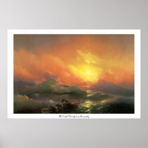 The Ninth Wave Ivan Aivazovsky poster