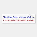 The Nobel Peace Prize bumper sticker