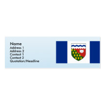 the Northwest Territories, Canada Business Card