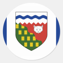 the Northwest Territories, Canada Round Sticker