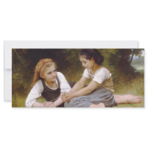 The Nut Gatherers, William-Adolphe Bouguereau Customized Rack Card