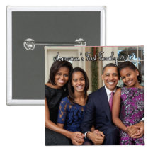 The Obama Family Portrait Button