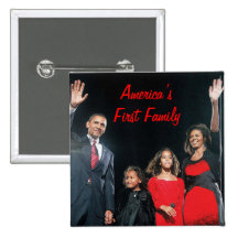 The Obamas: America's 1st Family Buttons