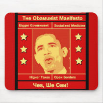 The Obamunist Manifesto Mousepad