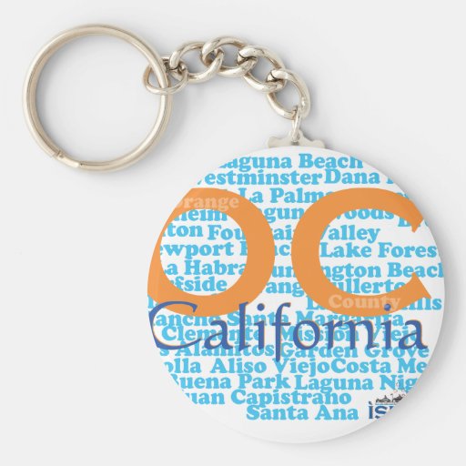 The OC - Orange County, California Keychains