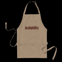 The Official Dudepidity Apron aprons