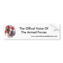 The Official voice of the Armed Forces Car Sticker Bumper Stickers