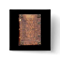 The Old Book Pinback Button