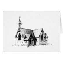 The Old Church Greeting Cards