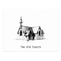 The Old Church Postcard
