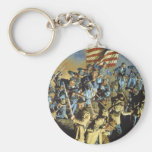 The Old Flag Never Touched the Ground Keychain