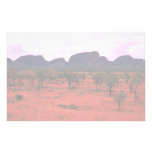 The Olgas in the distance, Australia Desert Personalized Stationery