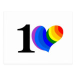 The One Love Rainbow Post Card