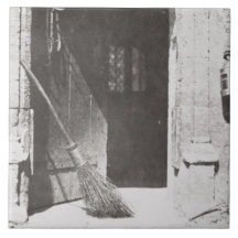 The Open Door, March, 1843 (b/w photo) Tile
