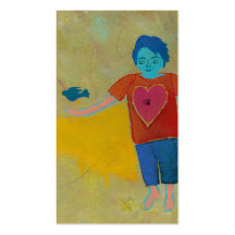 The Opening unique original modern folk art hope Business Cards