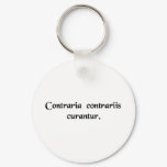 The opposite is cured with the opposite. key chains