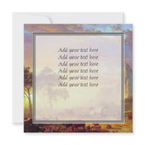 The Oregon Trail - Albert Bierstadt Custom Invitation