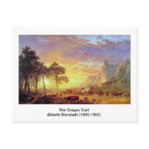 The Oregon Trail,  Albert Bierstadt Postcards