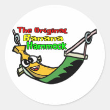 The Original Banana Hammock Round Sticker