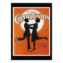 The Original Charleston Vintage Song Sheet Cover Personalized Invites