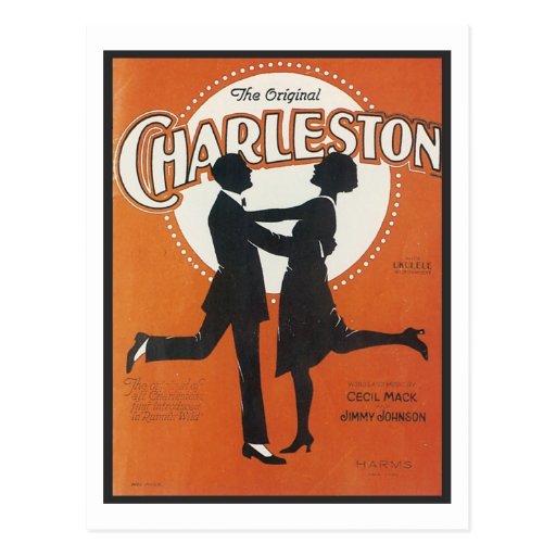 The Original Charleston Vintage Songbook Cover Post Card