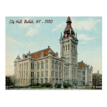 The Original City Hall in Buffalo Postcard
