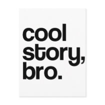 THE ORIGINAL COOL STORY BRO POSTCARD